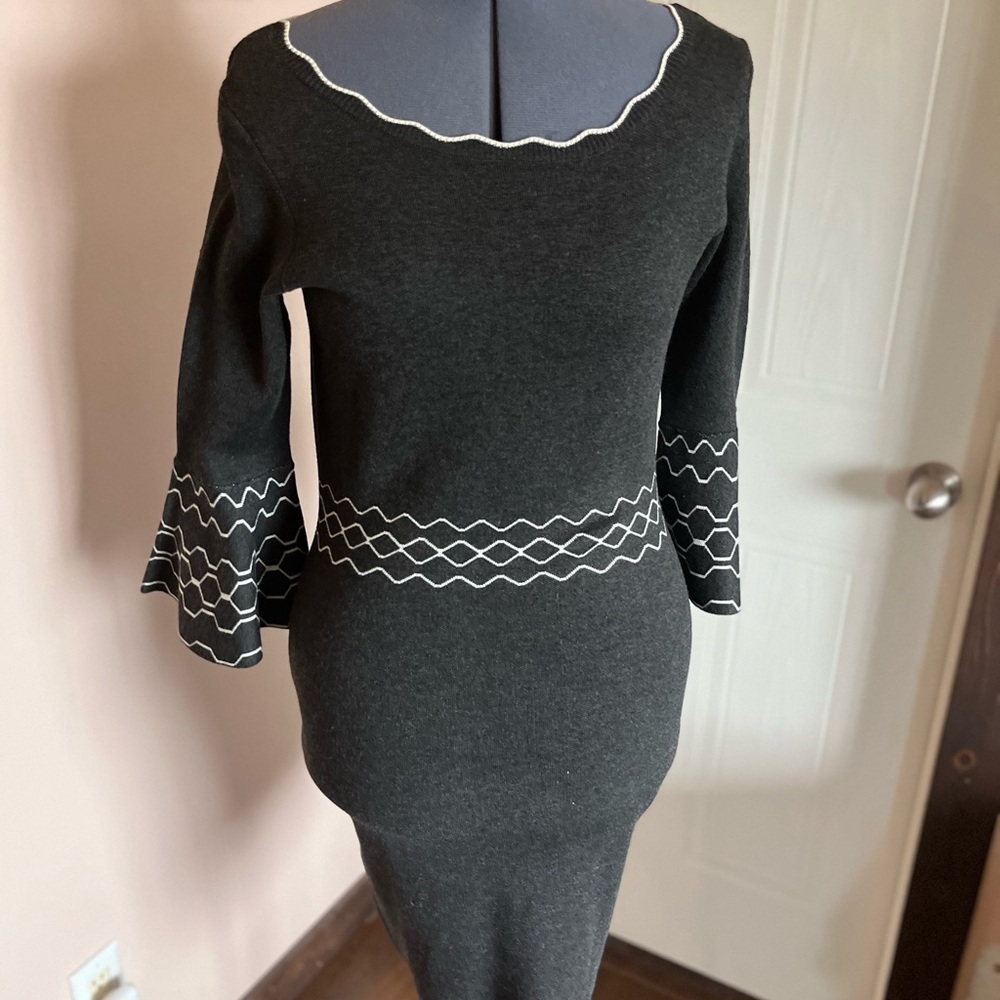 Black Dress with White Trim